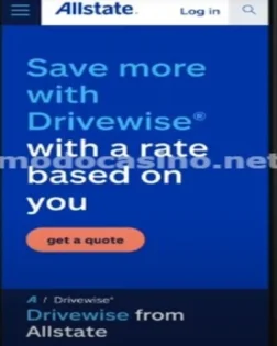 Screenshot of Allstate App